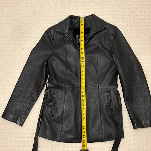 Identification Vintage Y2K Leather Jacket, Zip up, Black - Picture 12 of 12